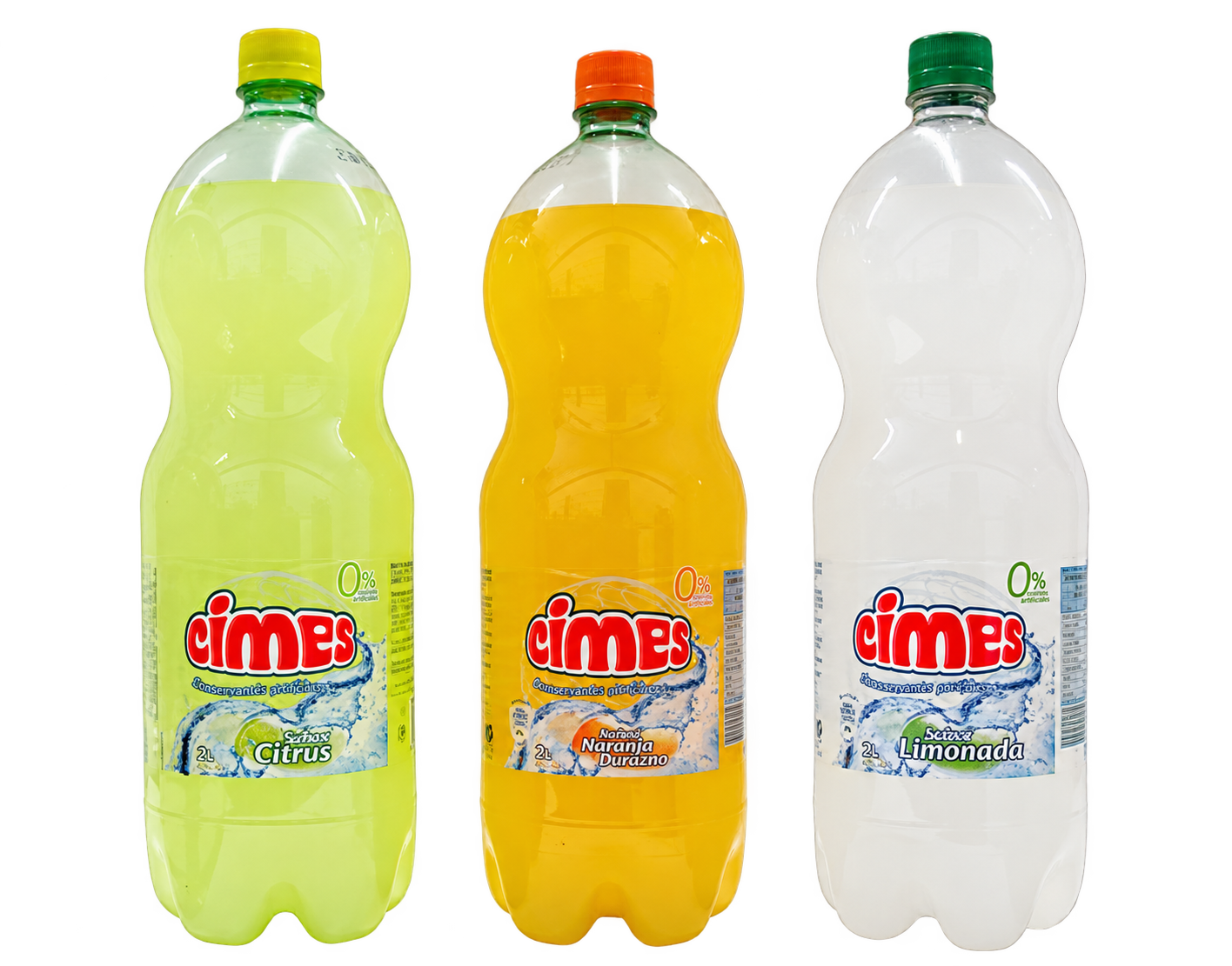 Saborizadas CIMES: Citrus, Naranja Durazno y Limonada
